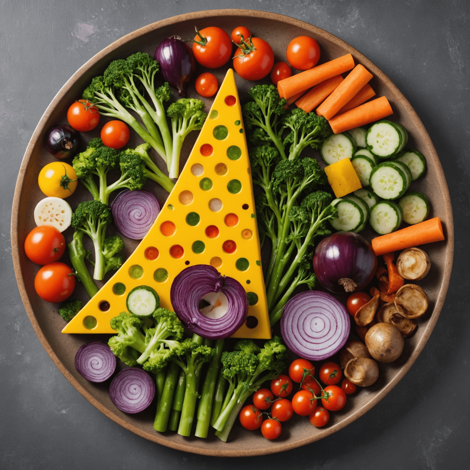 Beautifully plated dish with colorful vegetables and a perfectly seared plinko delicacy, arranged with precision and artistic flair